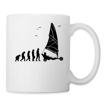 Plage Voile Windracer Land Sailers Land Sailors - Mug blanc - blanc - Droite
