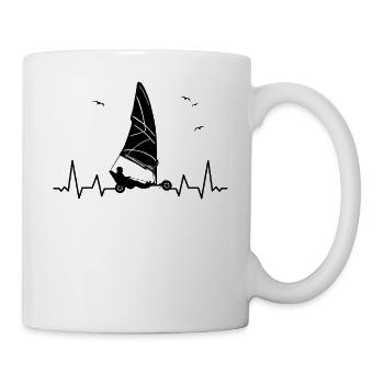 Beach Sailing Windracer Land Sailers Land Sailors - Mug - white - Right
