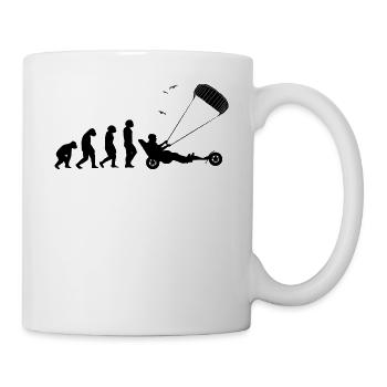 Strand-Kite Windracer Land-Kite Kite-Strandsegler - Tasse - Weiß - Rechts