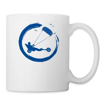 Strand-Kite Windracer Land-Kite Kite-Strandsegler - Tasse - Weiß - Rechts
