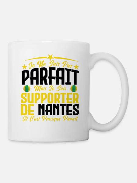 je ne suis pas parfait, supporteur de Nantes. - Mug blanc - blanc