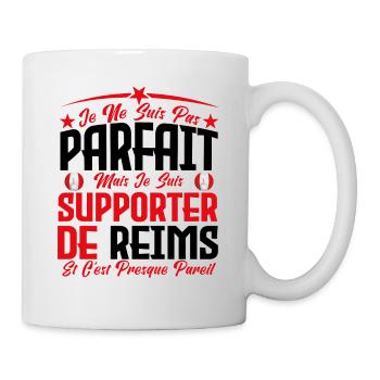 je ne suis pas parfait, supporteur de Reims. - Mug blanc - blanc - Droite