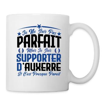 je ne suis pas parfait, supporteur d'Auxerre . - Mug blanc - blanc - Droite