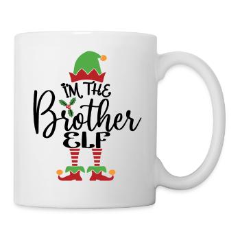 Frère Elfe Mignon Drôle Costume de Noël assorti - Mug blanc - blanc - Droite