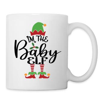 Bébé Elfe Mignon Drôle Costume de Noël assorti - Mug blanc - blanc - Droite