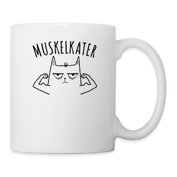 Fitness Fitnesstrainer Bodybuilder Muskelkater Gym - Tasse - Weiß - Rechts