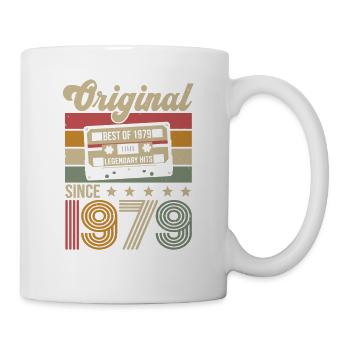 Vintage Geburtstag Original Geschenkidee 1979 - Tasse - Weiß - Rechts
