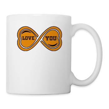 Love You - ich liebe dich - Tasse - Weiß - Rechts