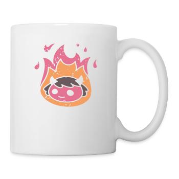 SON mignon démon d’Halloween rétro brûlant pour elle - Mug blanc - blanc - Droite