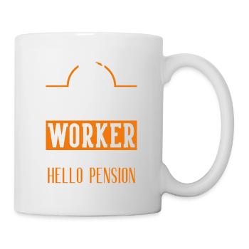 Facteur Facteur Facteur Livraison de colis Job Postman - Mug blanc - blanc - Droite