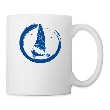 Plage Voile Windracer Land Sailers Land Sailors - Mug blanc - blanc - Droite