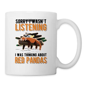 Panda roux Cadeau Panda roux - Mug blanc - blanc - Droite