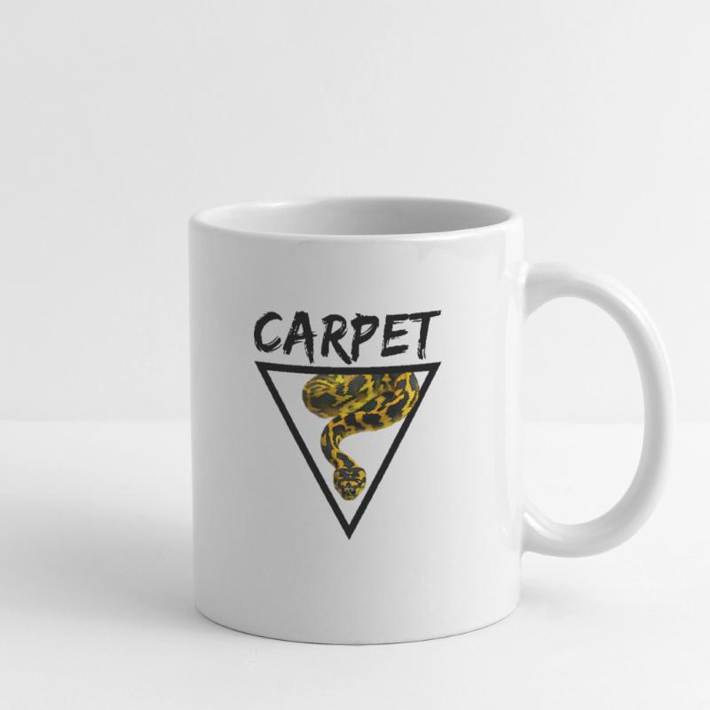 Tapis Python Geometric Snake Owner Mug blanc