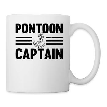 Capitaine de ponton avec ancre de bateau - Capitaine de bateau Sk - Mug blanc - blanc - Droite