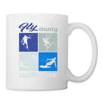 Envolez-vous avec moi. Lifestyle Vintage Design - Mug blanc - blanc - Droite