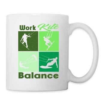 Équilibre du cerf-volant de travail. Style de vie Vintage Design, Travail - Mug blanc - blanc - Droite