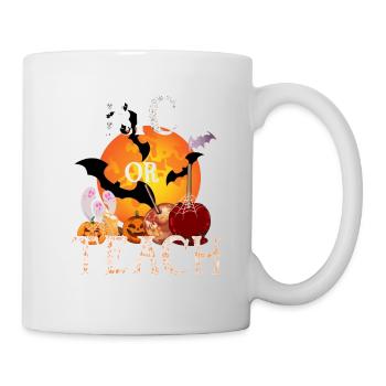 Trick or Teach Halloween Moon Candy Toffee Apples - Mug - white - Right