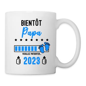 Bientôt Papa 2023 Annonce grossesse - Mug blanc - blanc - Droite