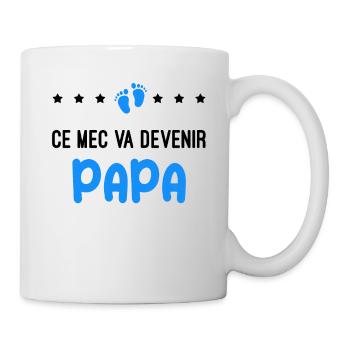 Annonce grossesse homme devenir Papa - Mug blanc - blanc - Droite