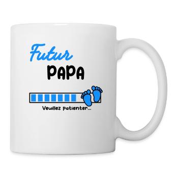 Annonce grossesse futur Papa - Mug blanc - blanc - Droite