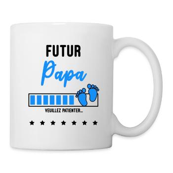 futur Papa - Mug blanc - blanc - Droite