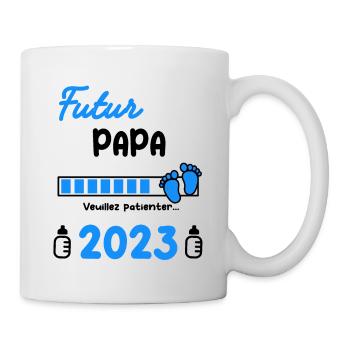 Annonce grossesse futur Papa 2023 - Mug blanc - blanc - Droite