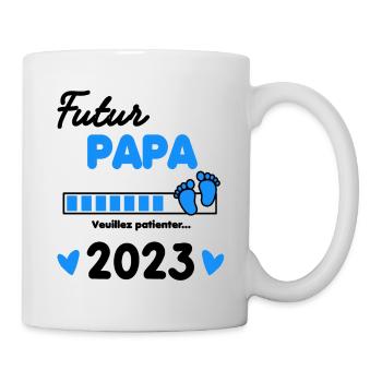 futur Papa 2023 cadeau naissance - Mug blanc - blanc - Droite