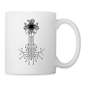 Anatomical Heart CPU Processor Computer Programmer - Mug - white - Right