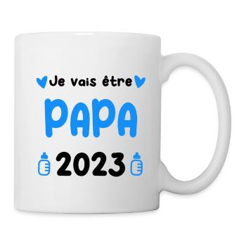 Annonce grossesse Papa 2023 - Mug blanc - blanc - Droite