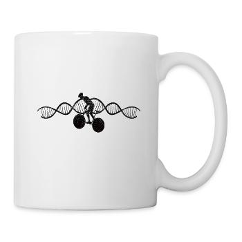 Fahrradfahrer Radfahren Mountainbike Fahrradtour - Tasse - Weiß - Rechts