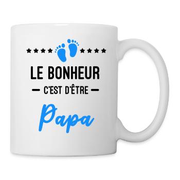bonheur être Papa Annonce grossesse - Mug blanc - blanc - Droite