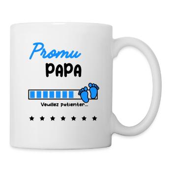 Annonce grossesse Promu Papa - Mug blanc - blanc - Droite