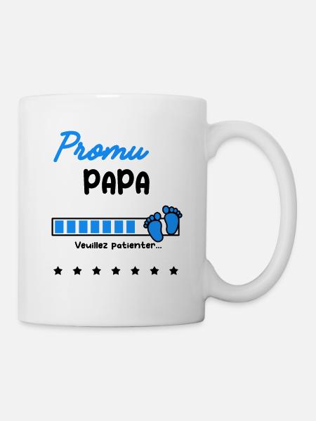 Annonce grossesse Promu Papa - Mug blanc - blanc