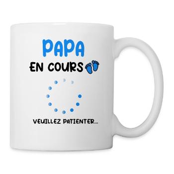 Annonce grossesse Papa en cours - Mug blanc - blanc - Droite