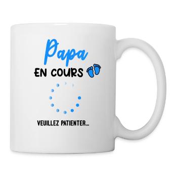 Papa en cours Annonce grossesse - Mug blanc - blanc - Droite