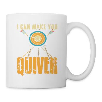 I Can Make You Quiver Retro Funny Archery T-Shirt - Mug - white - Right