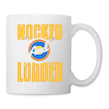 Nocked & Loaded Retro Awesome Archery T-Shirt - Mug blanc - blanc - Droite