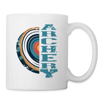 ARCHERY Retro Vintage Cool Archery Designs T-Shirt - Mug - white - Right