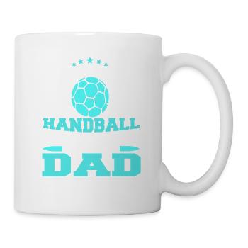 My Favorite Handball Player Calls Me DAD Retro - Tasse - Weiß - Rechts