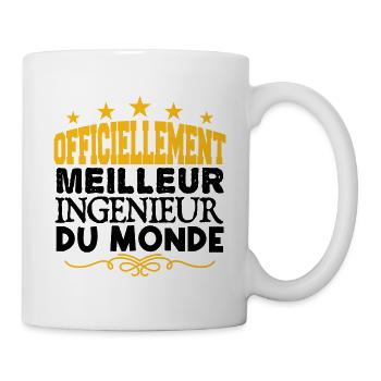 Ingénieur | le Meilleur Ingénieur cadeau Ingénieur - Mug blanc - blanc - Droite