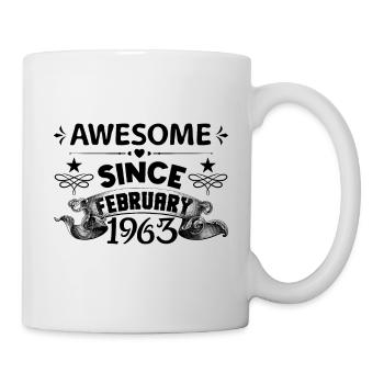 February 1963 | Awesome 1963 | born in February - Mug blanc - blanc - Droite