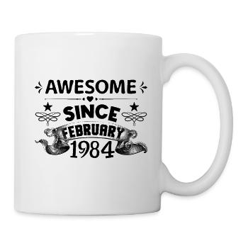 February 1984 | Awesome 1984 | born in February - Mug blanc - blanc - Droite