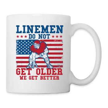 Football Spieler American Football Mannschaft Foot - Tasse - Weiß - Rechts
