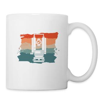 Retro Future Cartographer Map Making Cartography - Mug - white - Right