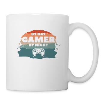 Cartographer By Day Gamer By Night Map Making Cart - Mug - white - Right