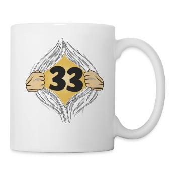 33 METTRE UNE CHEMISE - Mug blanc - blanc - Droite