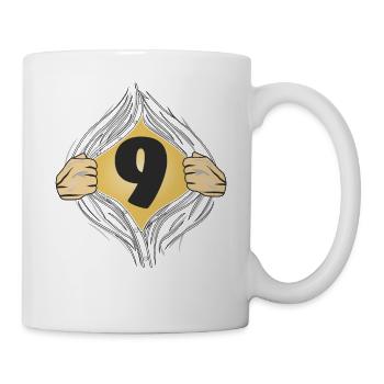9 HEMD AUFZIEHEN - Tasse - Weiß - Rechts