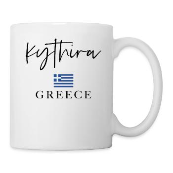 Greece Flag Holidays - Kythira Island - Mug - white - Right