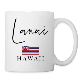 Greece Flag Holidays - Lanai Island - Mug - white - Right