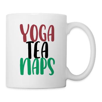 Yogalehrer Spruch Für Yogi Yoga - Tasse - Weiß - Rechts
